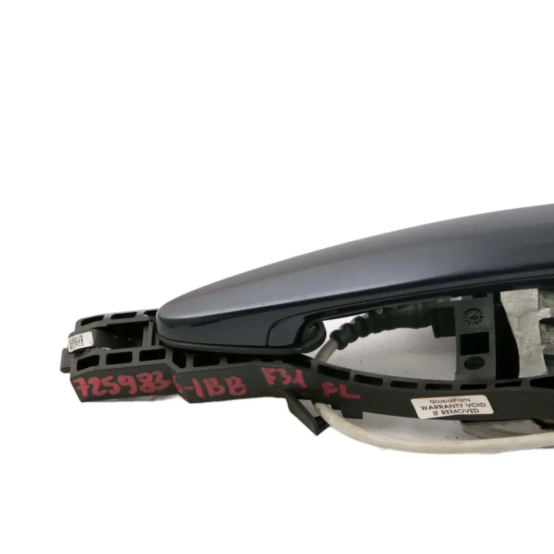 Door Handle Rear Right O/S Imperial Blau Brillant Blue A89 to BMW 3 Series F30 F31 with Part number 7242568 BMW 3 Series F30 F31 Door Handle Rear Right O/S Imperial Blau Brillant Blue A89 - SKU 7242568-IBB - Part number 7242568