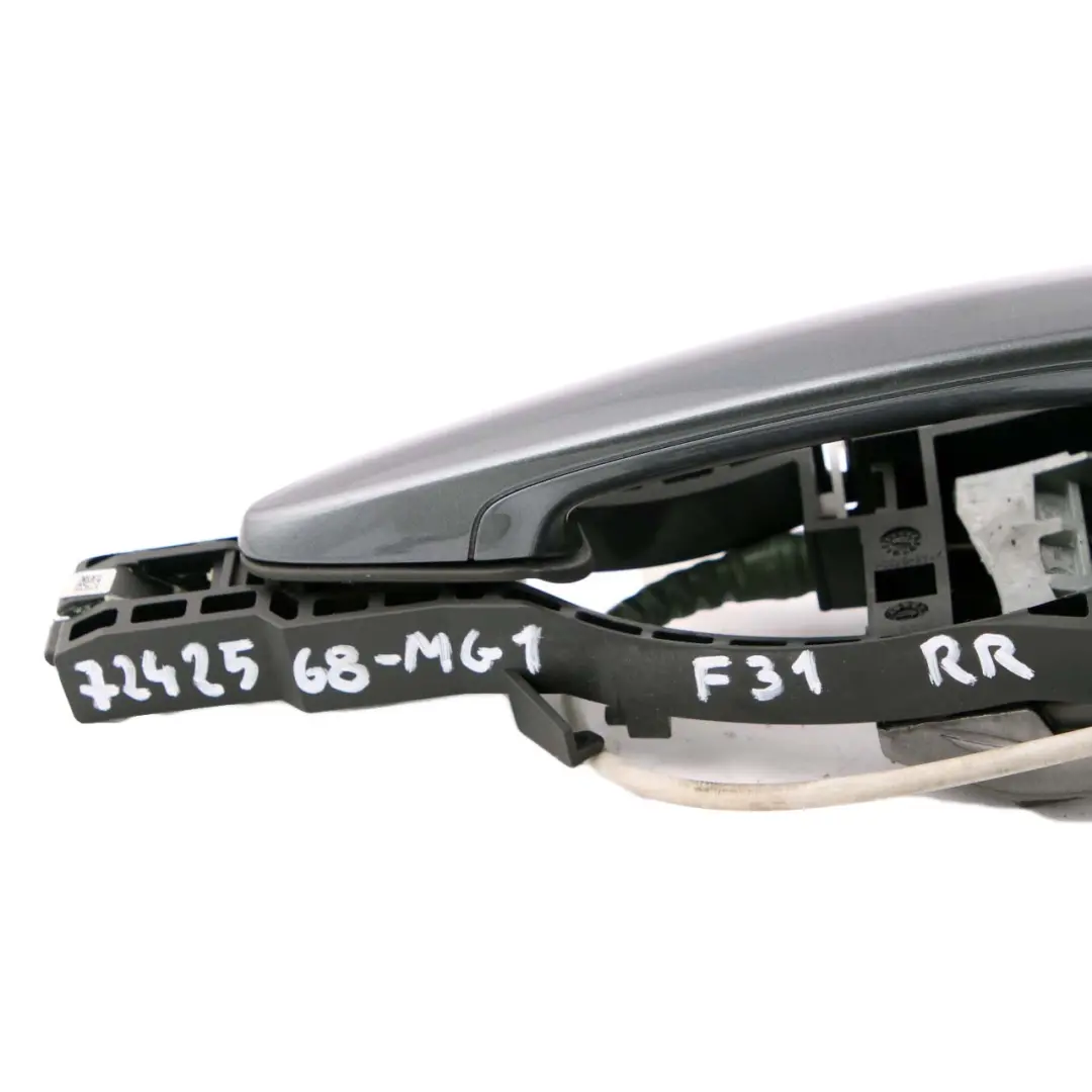 BMW 3 F30 F31 2 Rear Right Outside Door Grab Handle O/S Mineral Grey Metallic - SKU 7242568-MG2 - Part number 7242568