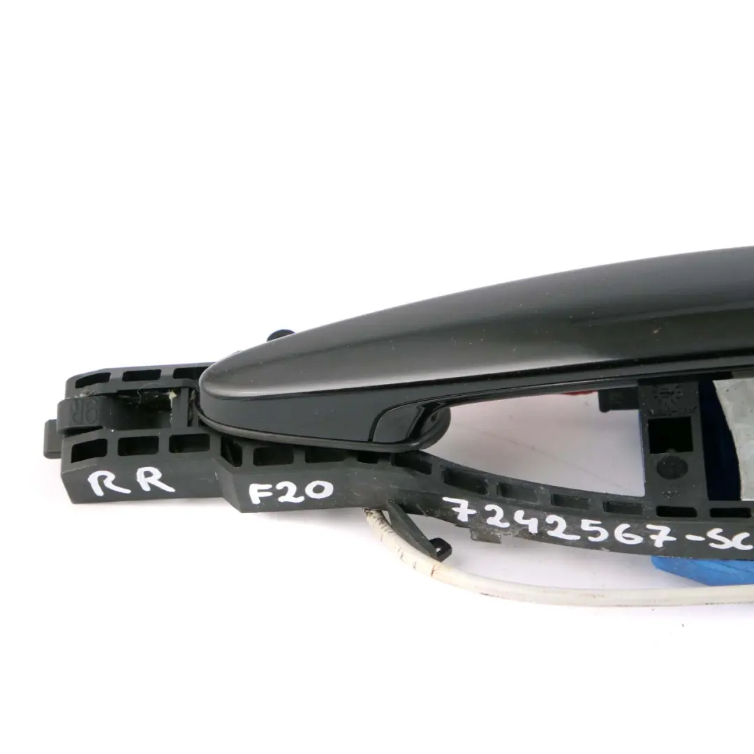 Right Outside Door Grab Handle O/S Schwarz 2 Black 668 to BMW 1 F20 F21 Rear with Part number 7242568 BMW 1 F20 F21 Rear Right Outside Door Grab Handle O/S Schwarz 2 Black 668 - SKU 7242568-SCH - Part number 7242568