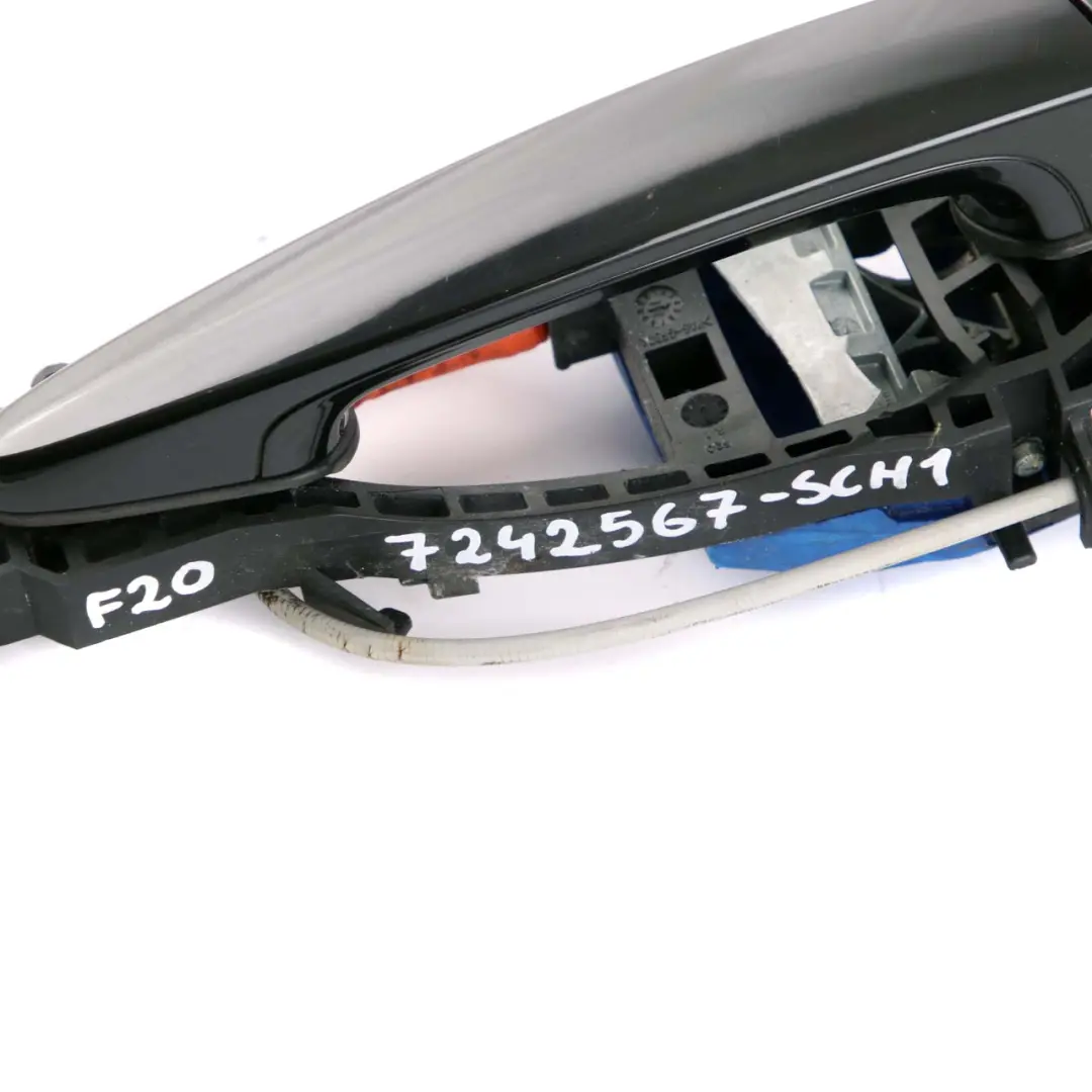 Right Outside Door Grab Handle O/S Schwarz 2 Black 668 to BMW 1 F20 F21 Rear with Part number 7242568 BMW 1 F20 F21 Rear Right Outside Door Grab Handle O/S Schwarz 2 Black 668 - SKU 7242568-SCH - Part number 7242568