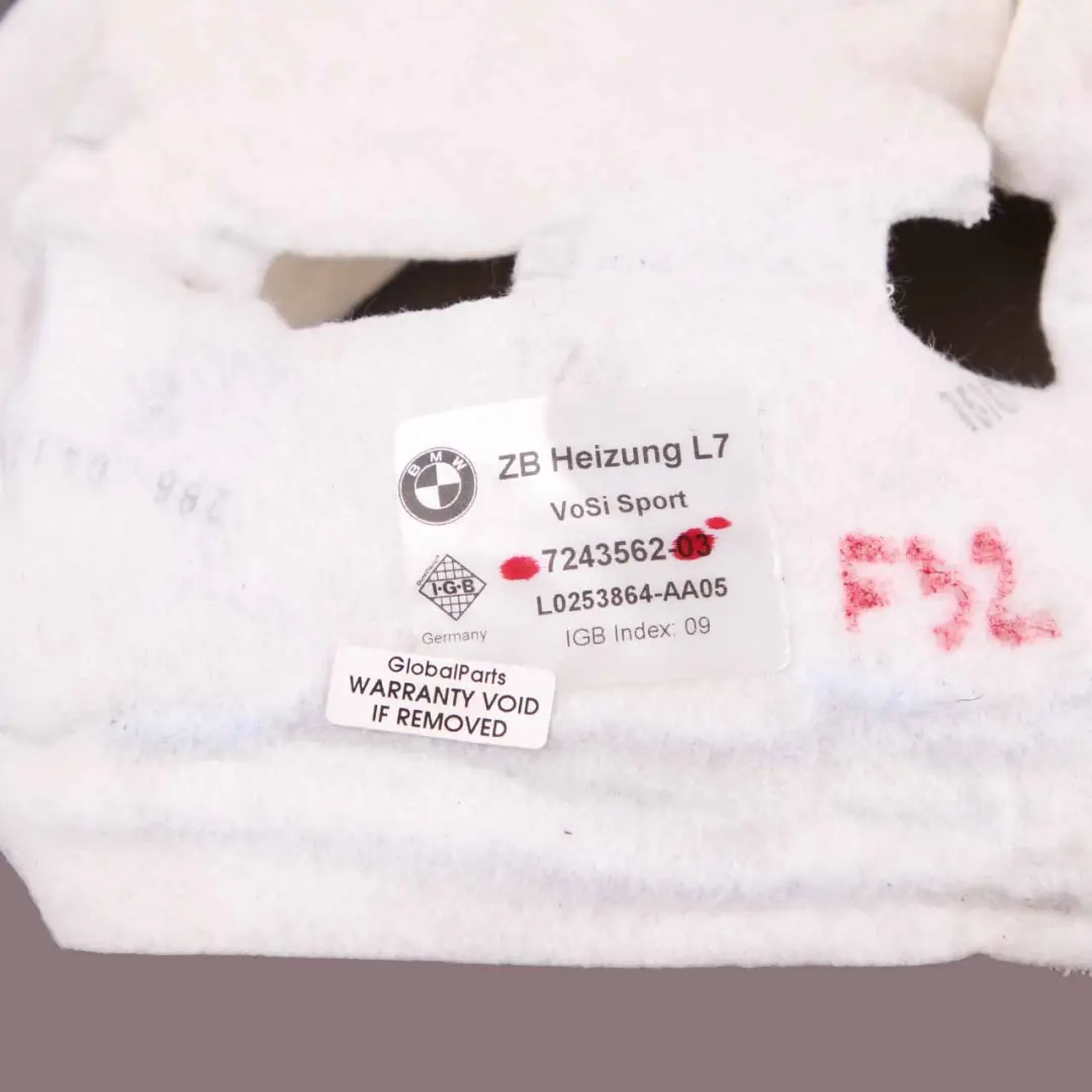 Sedile Sportivo Anteriore Elemento Riscaldante F21 F31 F32 per BMW F20 F30 con numero di parte 7243562 BMW F20 F30 Sedile Sportivo Anteriore Elemento Riscaldante F21 F31 F32 - SKU 7243562 - Numero di parte 7243562