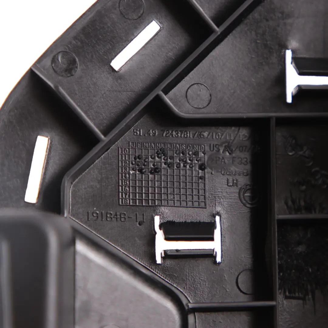 Seatbelt Bracket Rear Left N/S Trim Cover Panel Seat Belt to BMW X3 F25 with Part number 7243781 BMW X3 F25 Seatbelt Bracket Rear Left N/S Trim Cover Panel Seat Belt - SKU 7243781 - Part number 7243781