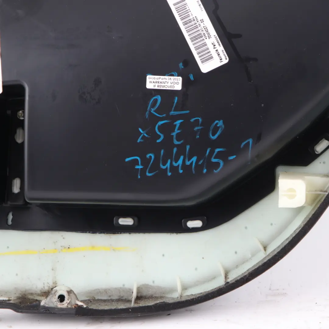 Door Card Rear Left N/S Lining Trim Panel Black Leather to BMW X5 E70 with Part number 7244415 BMW X5 E70 Door Card Rear Left N/S Lining Trim Panel Black Leather - SKU 7244415-1 - Part number 7244415