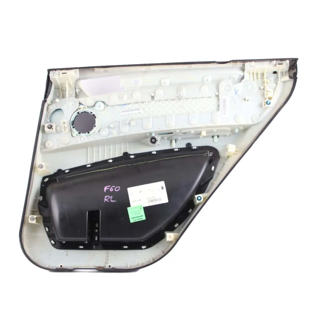 BMW X5 E70 Door Card Rear Left N/S Lining Trim Panel Black Leather - SKU 7244415 - Part number 7244415