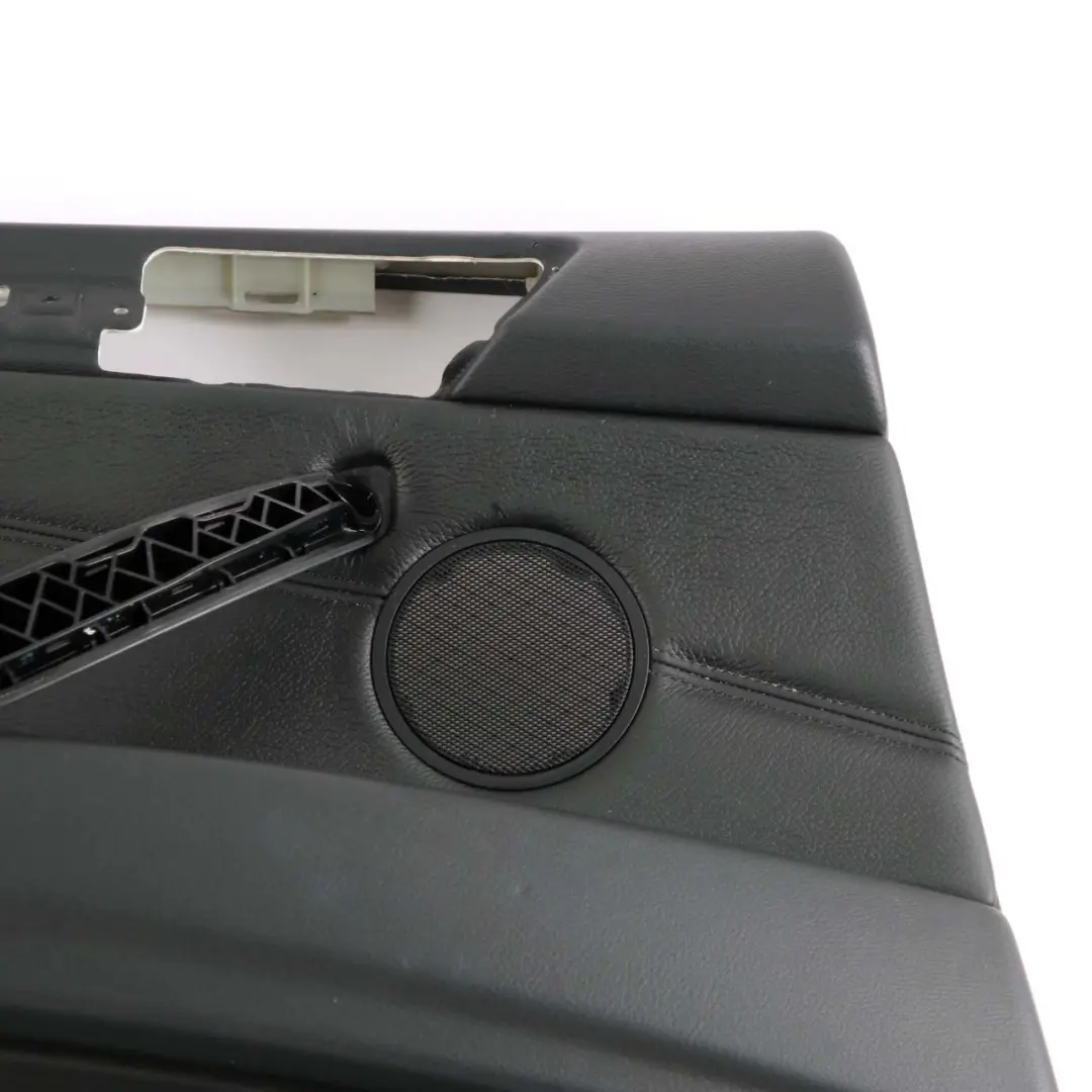 BMW E70 Scheda Porta Posteriore Sinistra Fodera Pannello Rivestimento Pelle Nera - SKU 7244415 - Numero di parte 7244415