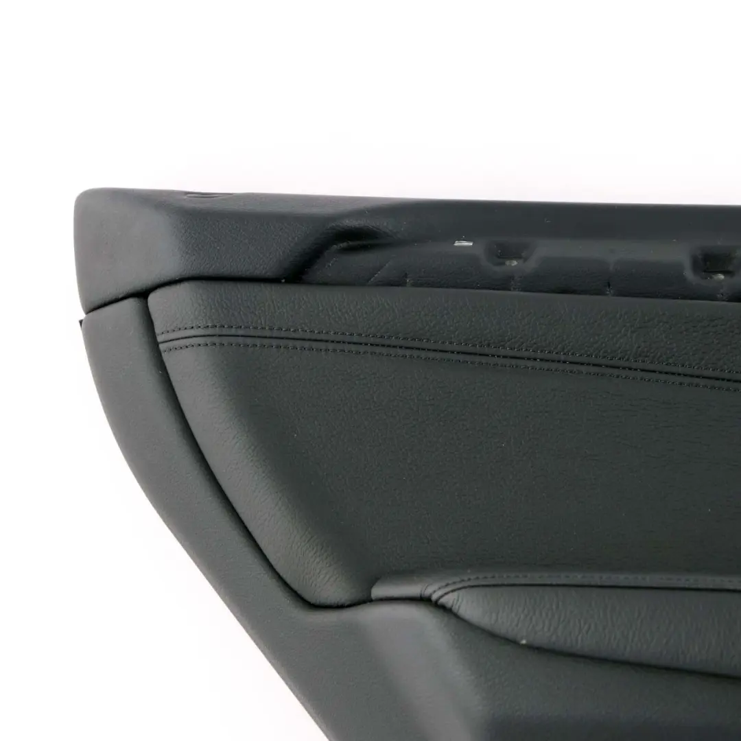 BMW E70 Scheda Porta Posteriore Sinistra Fodera Pannello Rivestimento Pelle Nera - SKU 7244415 - Numero di parte 7244415