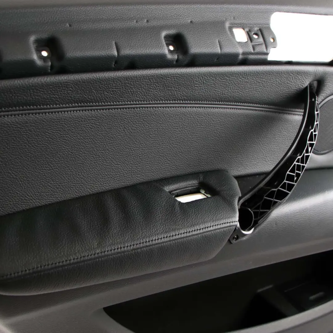 BMW E70 Scheda Porta Posteriore Sinistra Fodera Pannello Rivestimento Pelle Nera - SKU 7244415 - Numero di parte 7244415