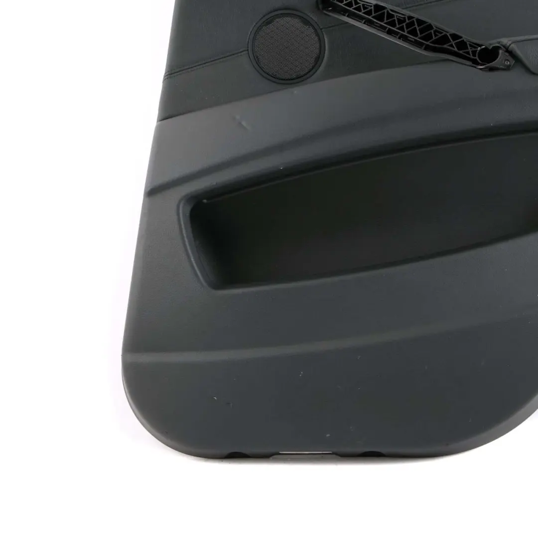 Scheda porta posteriore destra Pannello rivestimento pelle nera per BMW E70 con numero di parte 7244416 BMW E70 Scheda porta posteriore destra Pannello rivestimento pelle nera - SKU 7244416 - Numero di parte 7244416