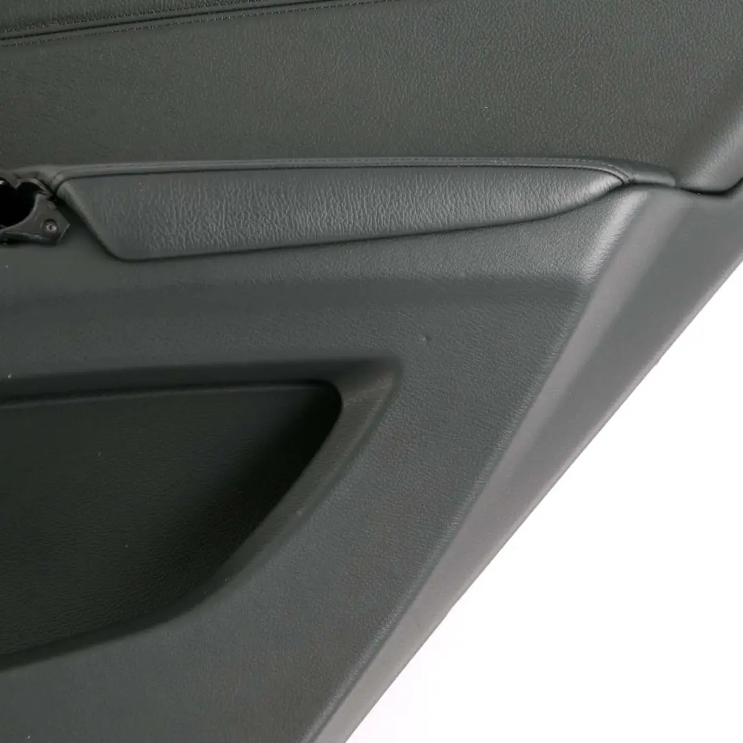 BMW E70 Scheda porta posteriore destra Pannello rivestimento pelle nera - SKU 7244416 - Numero di parte 7244416