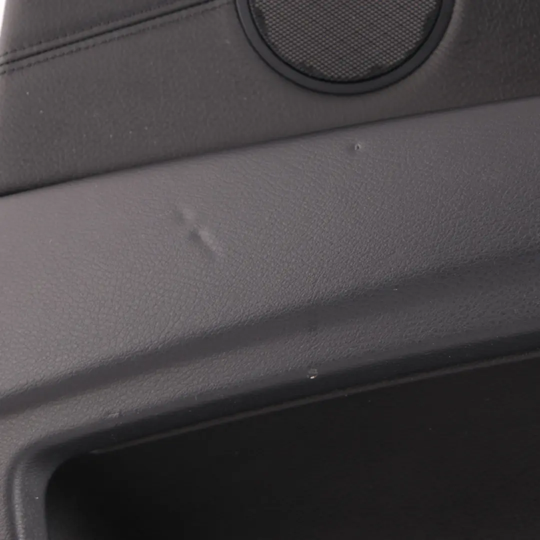 Scheda porta posteriore destra Pannello rivestimento pelle nera per BMW E70 con numero di parte 7244416 BMW E70 Scheda porta posteriore destra Pannello rivestimento pelle nera - SKU 7244416 - Numero di parte 7244416