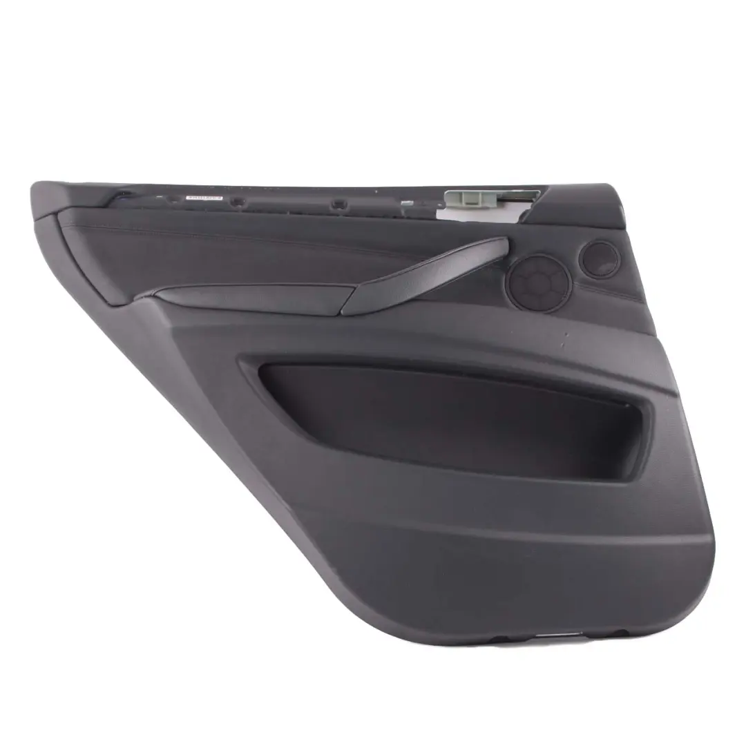 Door Card Rear Left N/S HiFi Lining Trim Panel Black Leather to BMW X5 E70 with Part number 7244415 BMW X5 E70 Door Card Rear Left N/S HiFi Lining Trim Panel Black Leather - SKU 7244447 - Part number 7244415