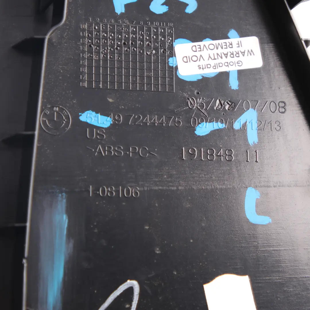 BMW X3 F25 Trunk Lid Panel Trim Rear Left N/S Tailgate Cover Hatch - SKU 7244475-1 - Part number 7244475