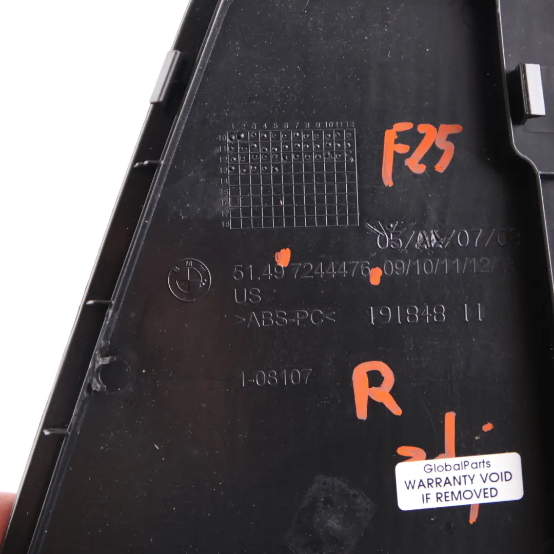 BMW X3 F25 Panel Pokrywy Bagażnika Pokrywa Prawa - SKU 7244476 - Numer Części 7244476