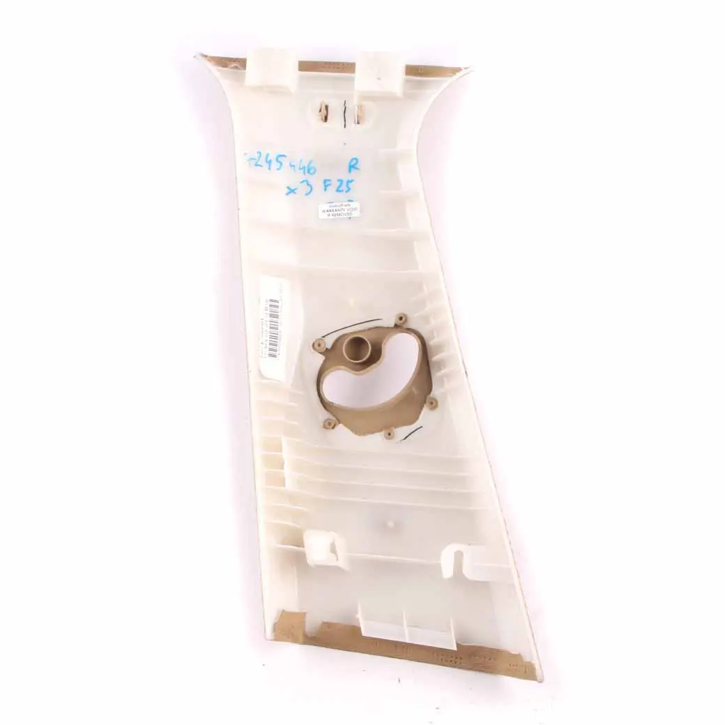 B-Column Trim Pillar Upper Right O/S Beige to BMW X3 F25 Cover with Part number 7245446 BMW X3 F25 Cover B-Column Trim Pillar Upper Right O/S Beige - SKU 7245446 - Part number 7245446