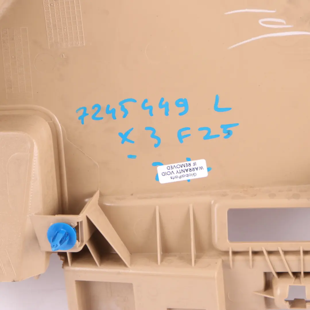 Column D Trim Pillar Covering Rear Left N/S Beige to BMW X3 F25 Cover with Part number 7245449 BMW X3 F25 Cover Column D Trim Pillar Covering Rear Left N/S Beige - SKU 7245449 - Part number 7245449