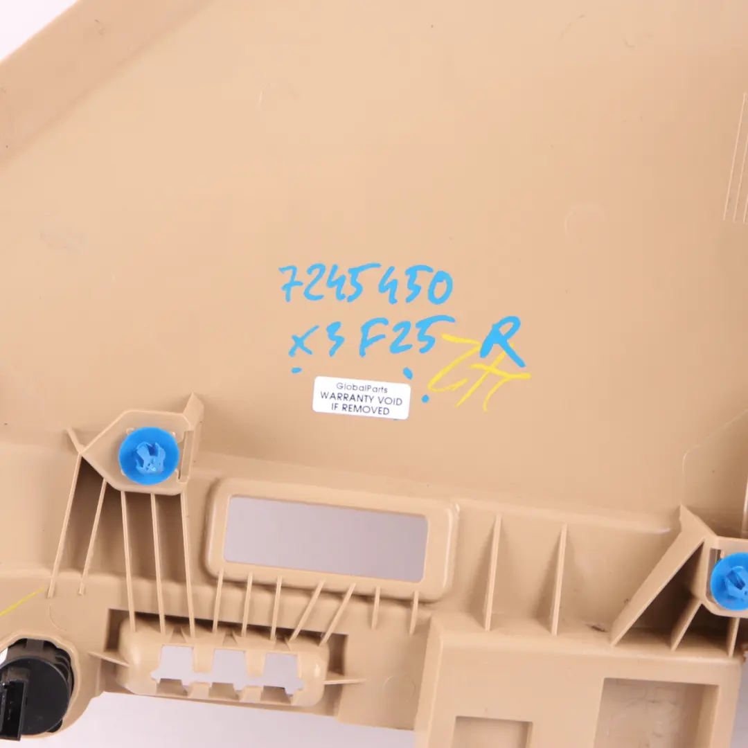 Column D Trim Pillar Covering Rear Right O/S Beige to BMW X3 F25 Cover with Part number 7245450 BMW X3 F25 Cover Column D Trim Pillar Covering Rear Right O/S Beige - SKU 7245450 - Part number 7245450