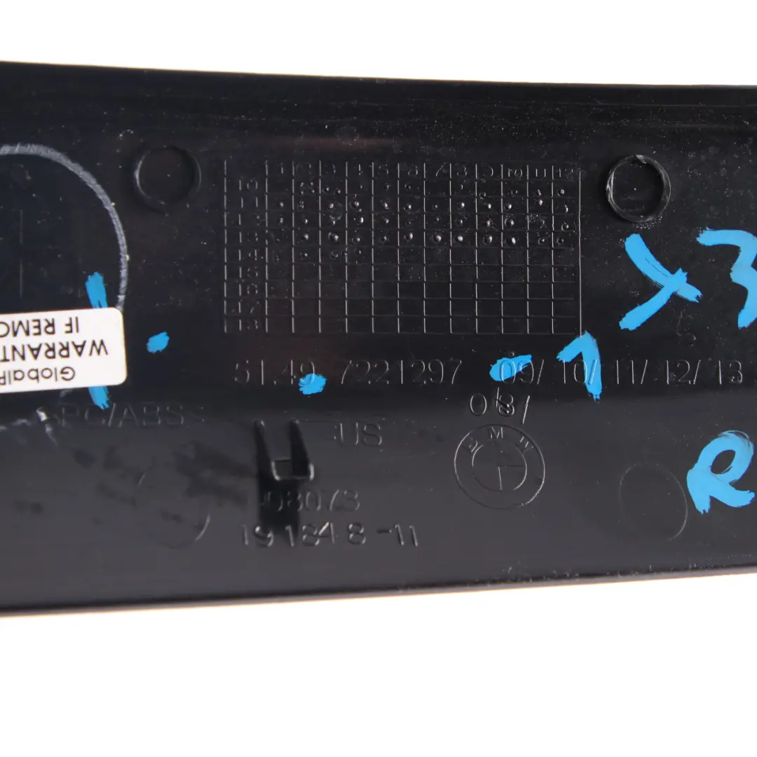 Coperchio del baule Rivestimento posteriore sinistro Nero 7221297 per BMW F25 con numero di parte 7246419 BMW F25 Coperchio del baule Rivestimento posteriore sinistro Nero 7221297 - SKU 7246419 - Numero di parte 7246419