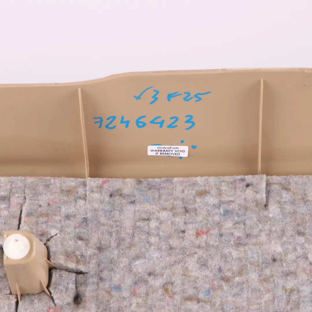 Trunk Lid Cover Panel Interior Lower Tailgate Trim Beige to BMW X3 F25 with Part number 7246423 BMW X3 F25 Trunk Lid Cover Panel Interior Lower Tailgate Trim Beige - SKU 7246423 - Part number 7246423