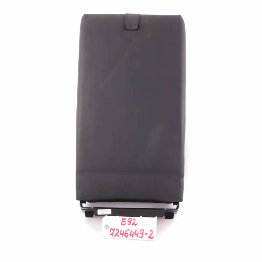  Bracciolo Sedile Posteriore BMW E90 E91 E92 Bracciolo Centrale in Pelle Nera - SKU 7246449-2 - Numero di parte 7246449