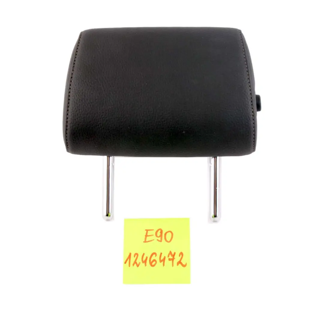 BMW E90 E91 LCI Rear Seat Backrest Middle Folding Headrest Black Leather - SKU 7246483 - Part number 7246483