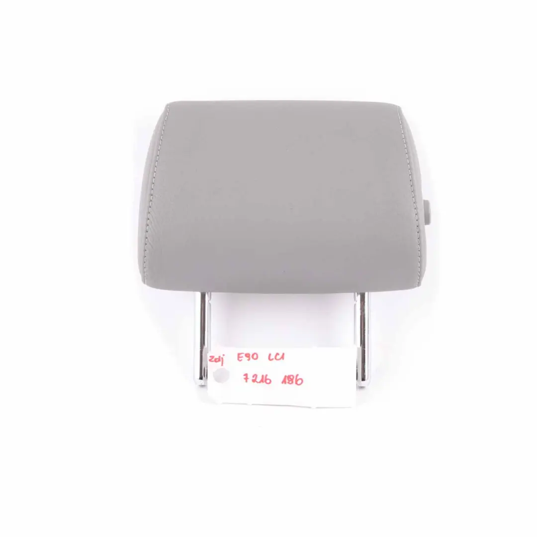 Seat Headrest BMW E90 E91 LCI Rear Seat Middle Folding Head Rest Leather Grey - SKU 7246484 - Part number 7246484