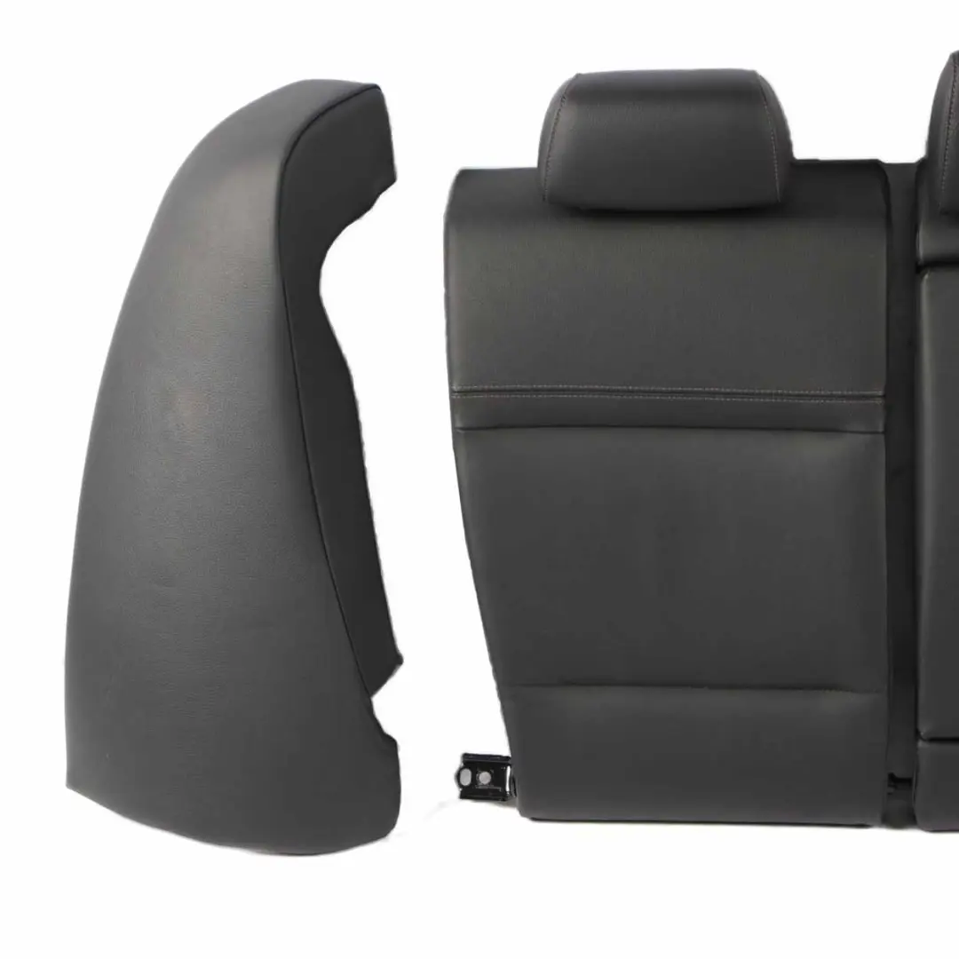 Leather Rear Seats Set Sofa Bench Folding Backrest to Rear Seat BMW E90 LCI Black with Part number 7212283 Rear Seat BMW E90 LCI Black Leather Rear Seats Set Sofa Bench Folding Backrest - SKU 7246511-1 - Part number 7212283