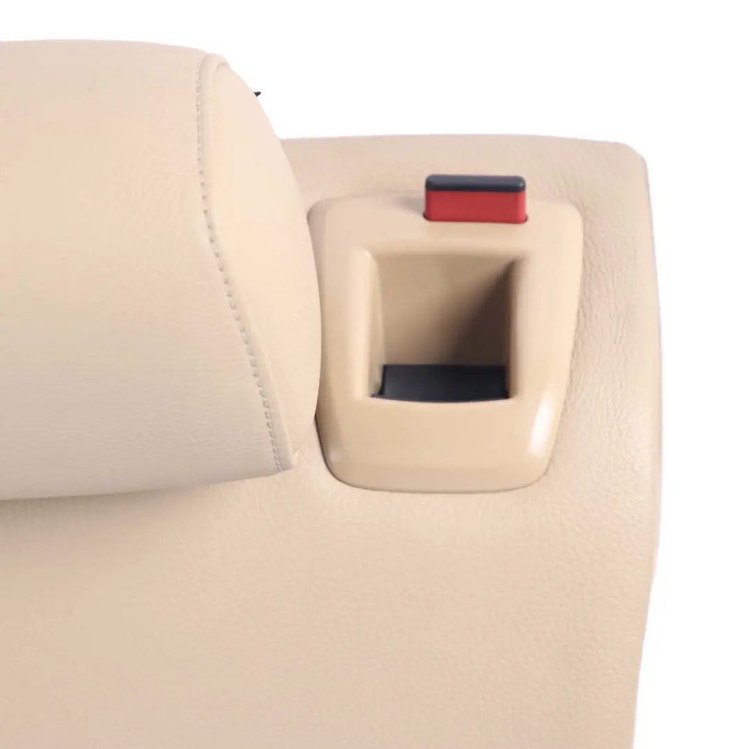 BMW E91 Touring Dossier de siège arrière gauche Back Cover Cuir Dakota Beige - SKU 7246566 - Numéro de pièce 7246566