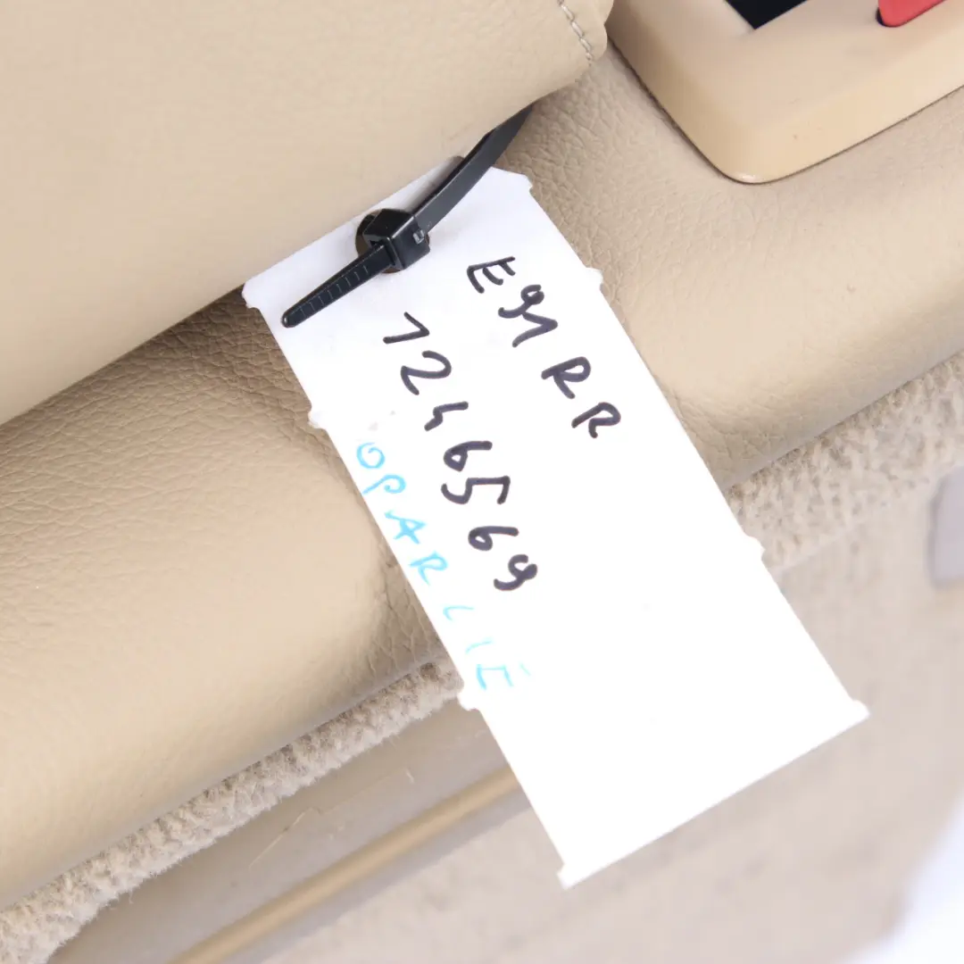 BMW E91 Touring Respaldo Asiento Trasero Derecho Funda Cuero Dakota Beige - SKU 7246569 - Número de pieza 7246569