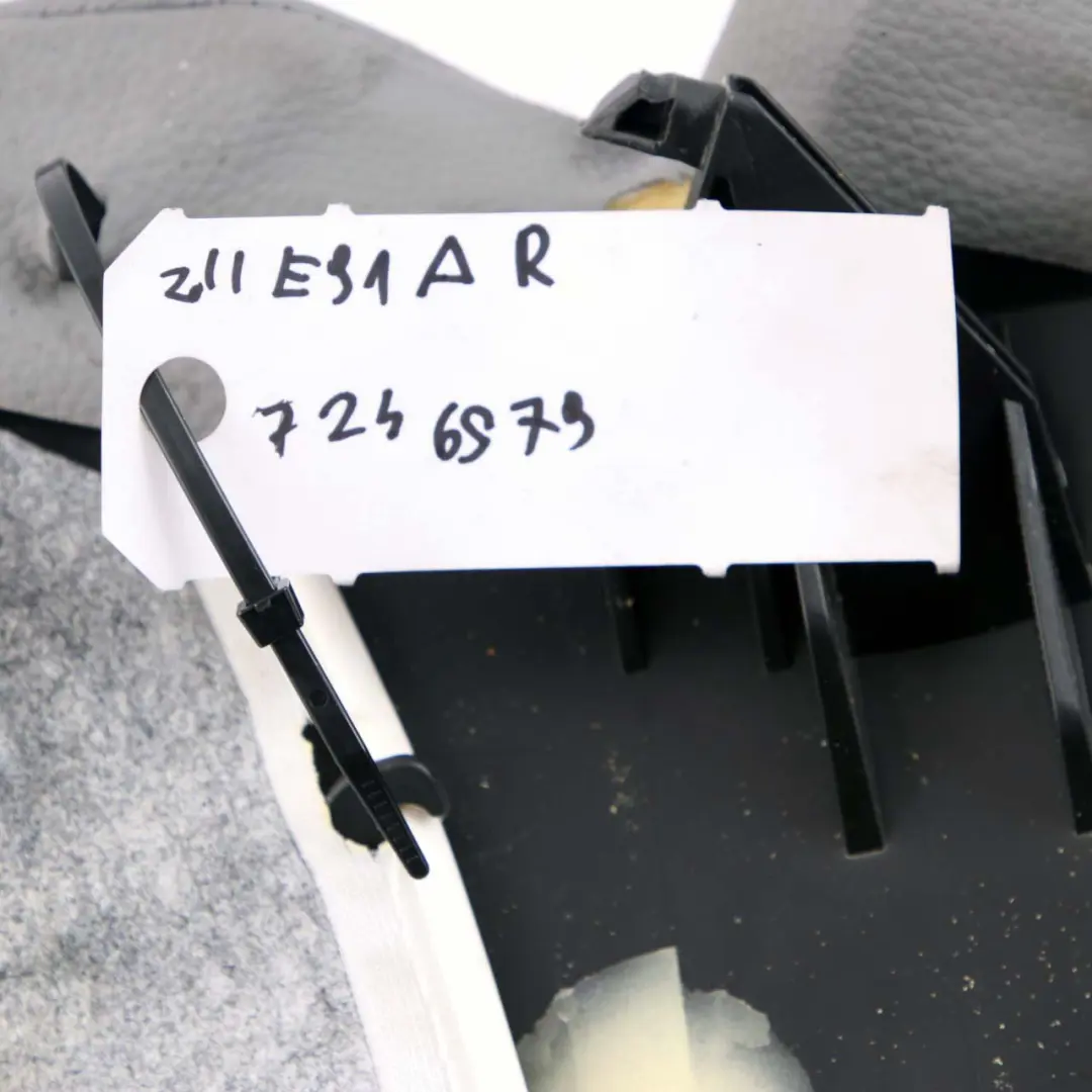 BMW E91 LCI Side Finisher Rear Seat Bench Right O/S Touring Leather Dakota Grey - SKU 7246580 - Part number 7246580