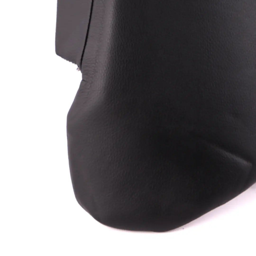 Lateral Side Finisher Black Leather Rear Left N/S to BMW E92 Coupe Seat with Part number 7246613 BMW E92 Coupe Seat Lateral Side Finisher Black Leather Rear Left N/S - SKU 7246613 - Part number 7246613