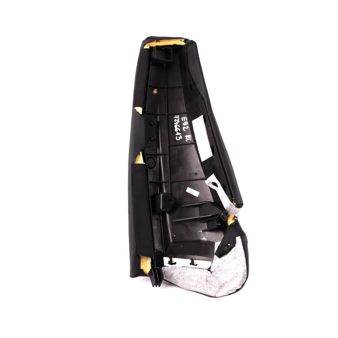 Sitz seitliche Seite Finisher Schwarz Leder hinten links BMW E92 Coupe - SKU 7246613 - Teilenummer 7246613