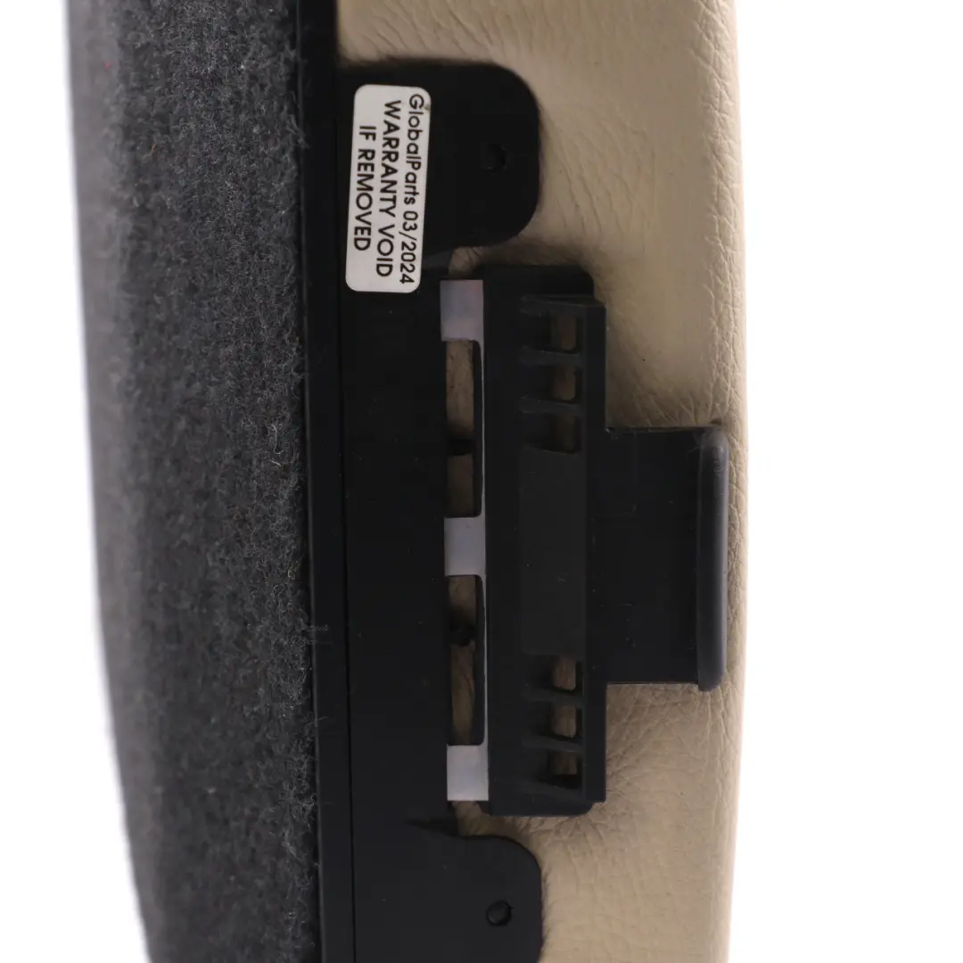 BMW E93 Protège Accoudoir Siège Arrière Centre Cuir Crème Beige - SKU 7246660 - Numéro de pièce 7246660