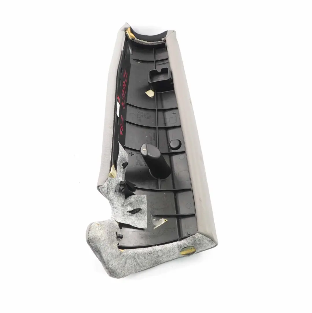 BMW E93 Panel Lateral Asiento Trasero Derecho Acabado Tapa Cuero Gris - SKU 7246664 - Número de pieza 7246663