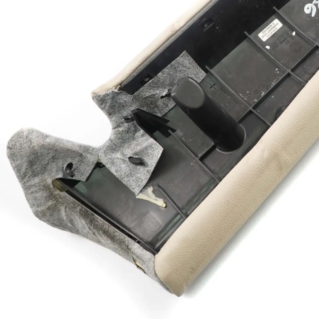 Side Finisher Rear Seat Right O/S Leather Covering Panel Cream Beige to BMW E93 with Part number 7246666 BMW E93 Side Finisher Rear Seat Right O/S Leather Covering Panel Cream Beige - SKU 7246666 - Part number 7246666