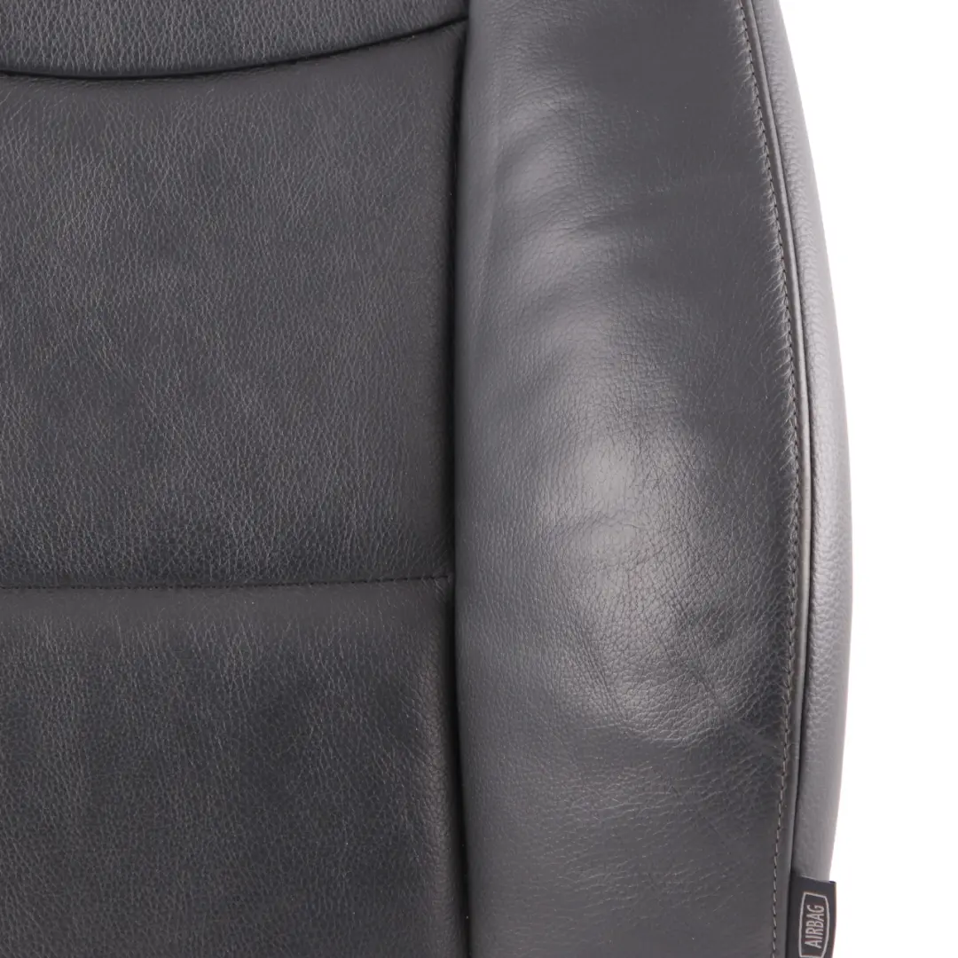 BMW E90 E91 Avant Gauche Couvercle Chauffant Cuir Noir Dakota Dossier siège - SKU 7246799-3 - Numéro de pièce 7246799