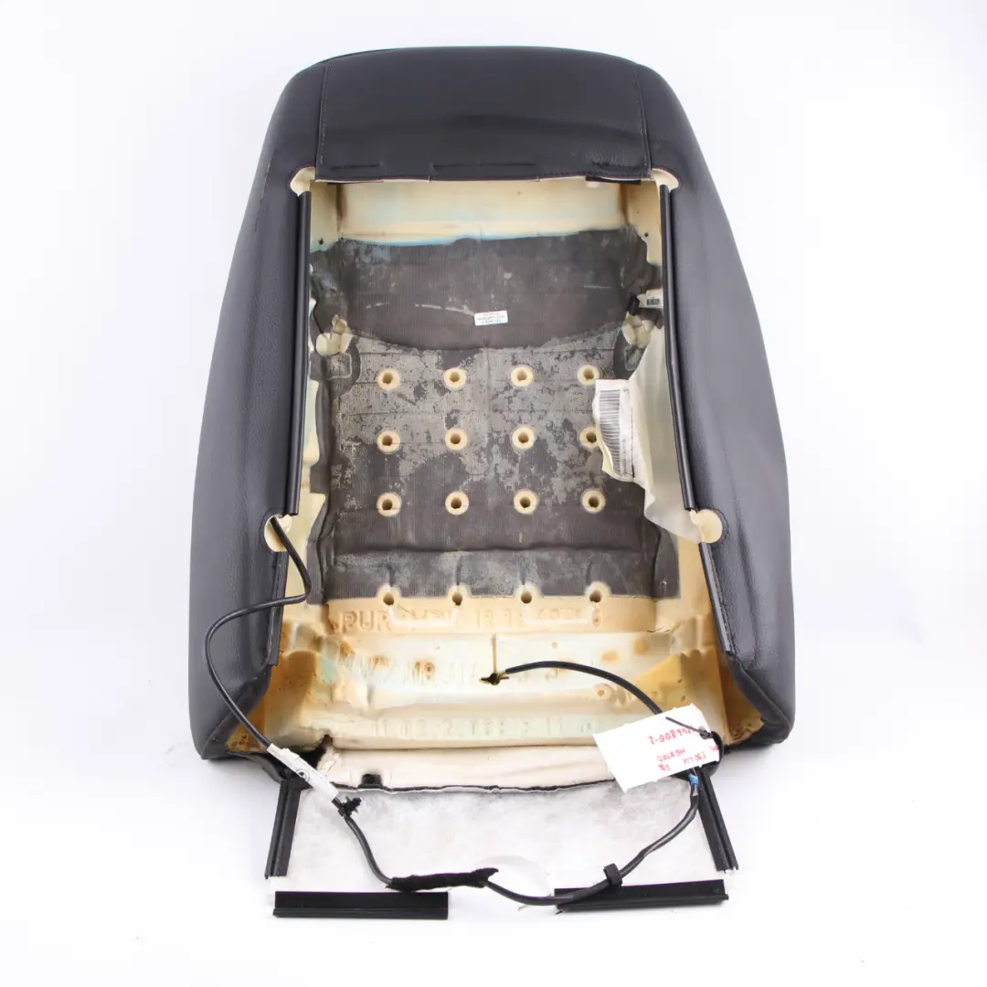 Backrest BMW E90 E91 LCI Front Right O/S Cover Heated Black Leather Dakota to Seat with Part number 7246800 Seat Backrest BMW E90 E91 LCI Front Right O/S Cover Heated Black Leather Dakota - SKU 7246800-2 - Part number 7246800