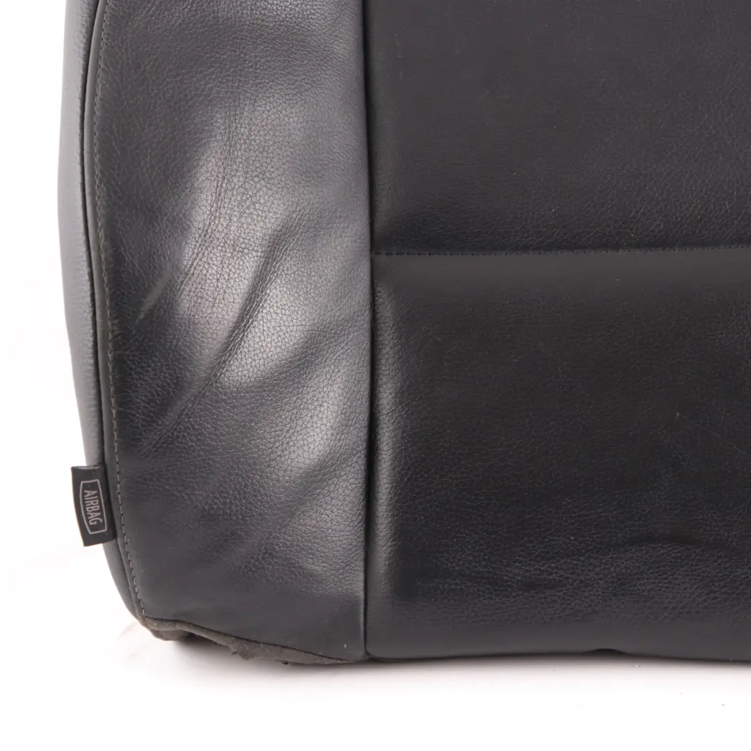 Seat Backrest BMW E90 E91 LCI Front Right O/S Cover Heated Black Leather Dakota - SKU 7246800-2 - Part number 7246800