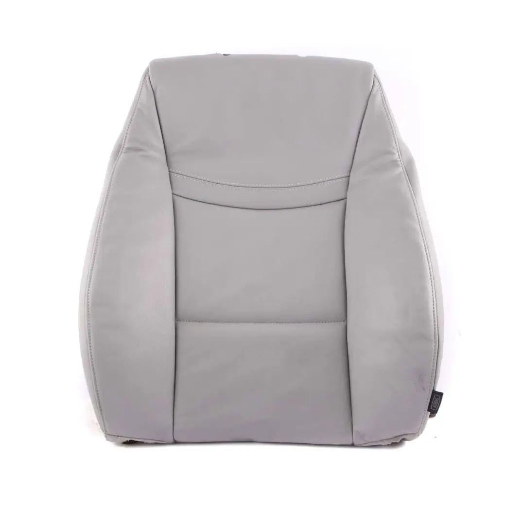 Backrest Front Left N/S Heated Cover Leather Dakota Grey to BMW E90 LCI Seat with Part number 7246801 BMW E90 LCI Seat Backrest Front Left N/S Heated Cover Leather Dakota Grey - SKU 7246801 - Part number 7246801