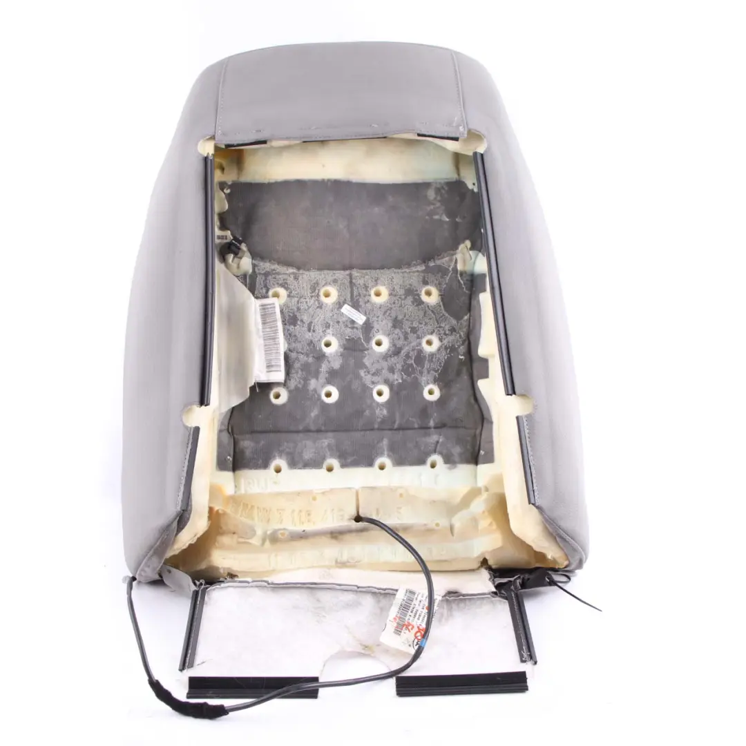 BMW E90 LCI Seat Backrest Front Left N/S Heated Cover Leather Dakota Grey - SKU 7246801 - Part number 7246801