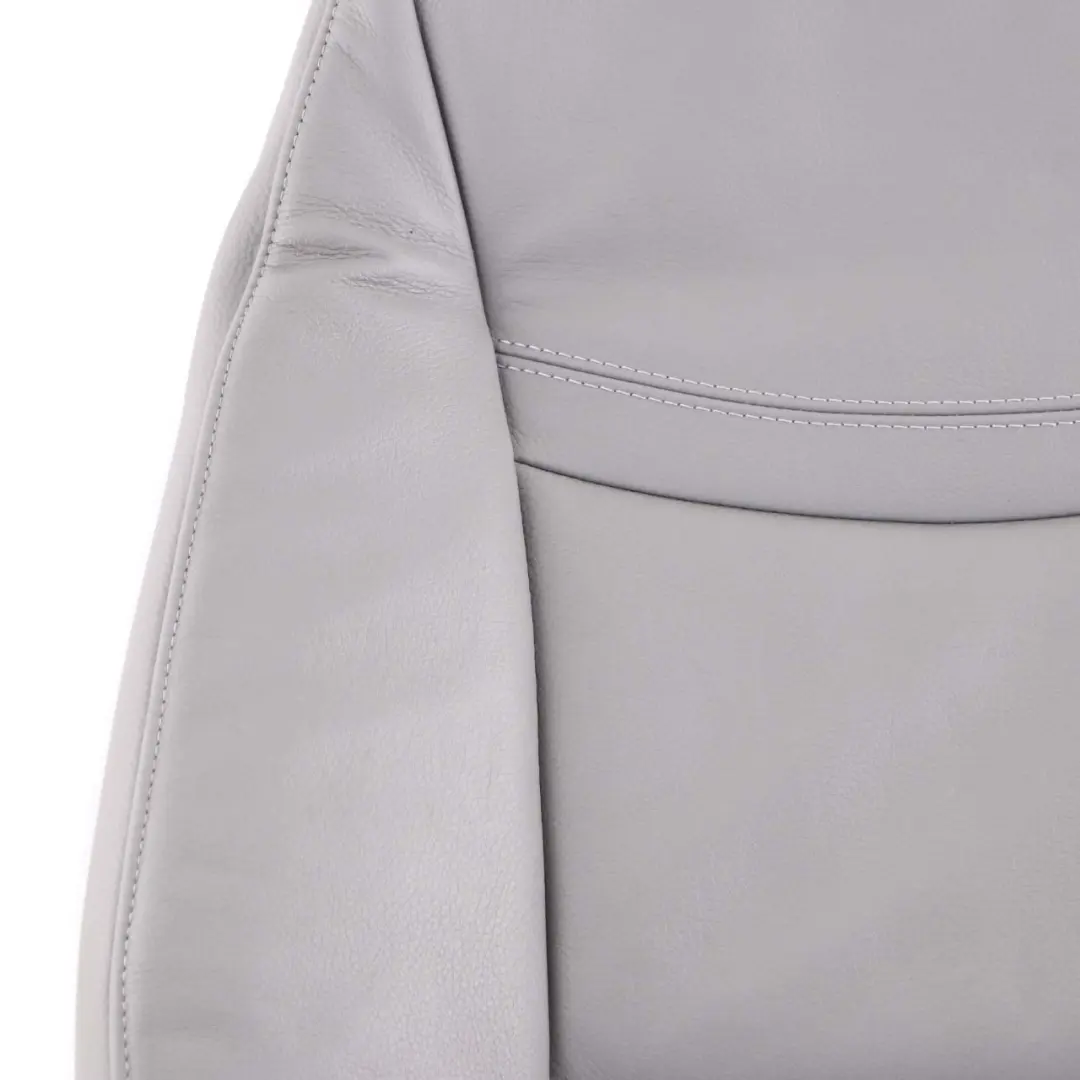 Backrest Front Left N/S Heated Cover Leather Dakota Grey to BMW E90 LCI Seat with Part number 7246801 BMW E90 LCI Seat Backrest Front Left N/S Heated Cover Leather Dakota Grey - SKU 7246801 - Part number 7246801