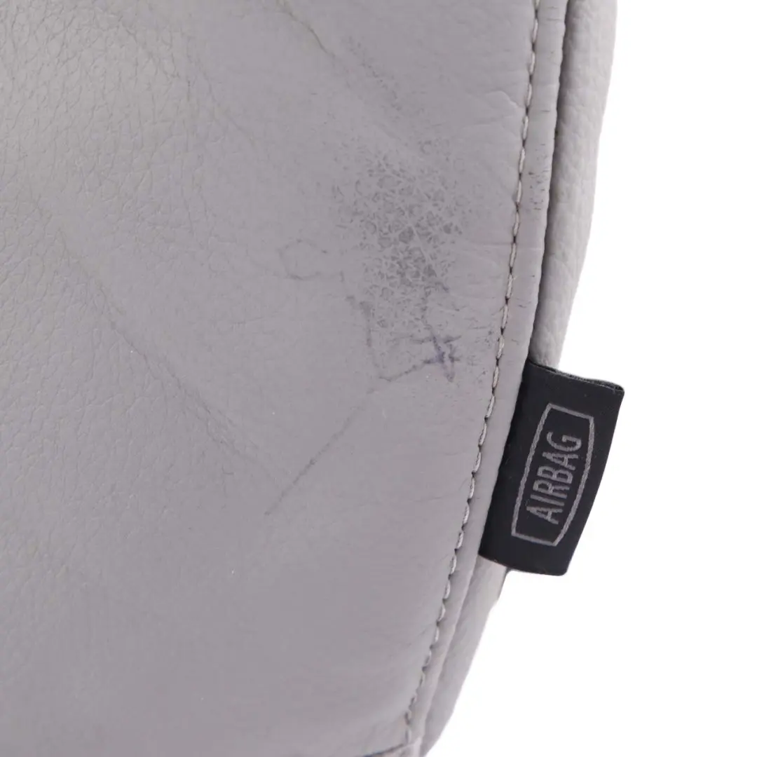 Backrest Front Left N/S Heated Cover Leather Dakota Grey to BMW E90 LCI Seat with Part number 7246801 BMW E90 LCI Seat Backrest Front Left N/S Heated Cover Leather Dakota Grey - SKU 7246801 - Part number 7246801