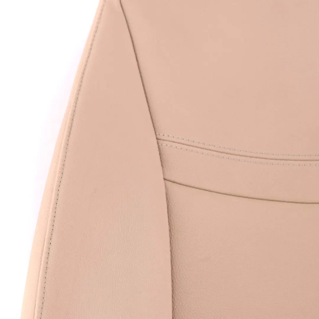 BMW E90 E91 LCI Front Left N/S Heated Seat Backrest Cover Leather Dakota Beige - SKU 7246803 - Part number 7246803