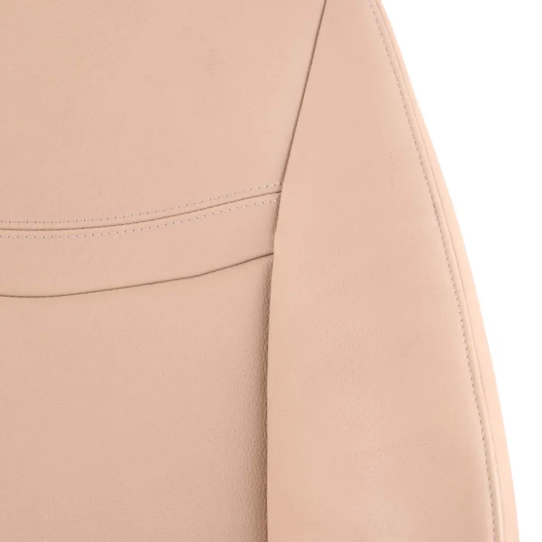 BMW E90 E91 LCI Front Left N/S Heated Seat Backrest Cover Leather Dakota Beige - SKU 7246803 - Part number 7246803