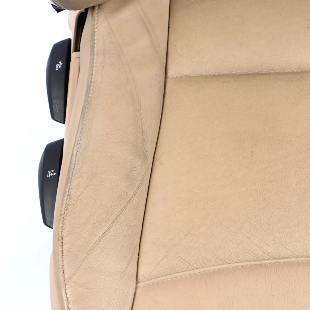 Sedile anteriore Destro Interno Pelle Dakota Beige Riscaldato per BMW E90 E91 LCI con numero di parte 7246804 BMW E90 E91 LCI Sedile anteriore Destro Interno Pelle Dakota Beige Riscaldato - SKU 7246804-1 - Numero di parte 7246804