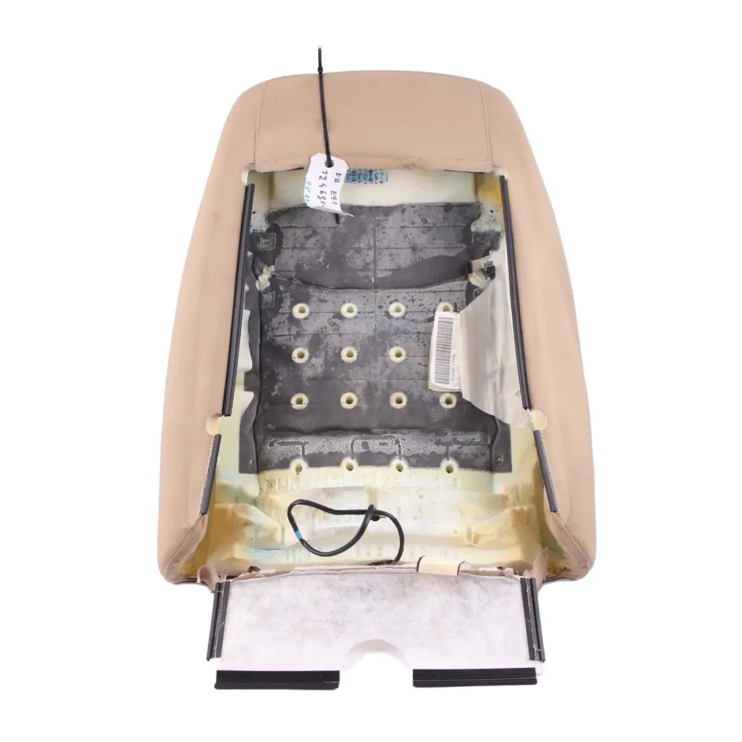 Asiento Delantero Derecho Calefactable Funda Respaldo Cuero para BMW E90 E91 LCI con número de pieza 7246804 BMW E90 E91 LCI Asiento Delantero Derecho Calefactable Funda Respaldo Cuero - SKU 7246804 - Número de pieza 7246804