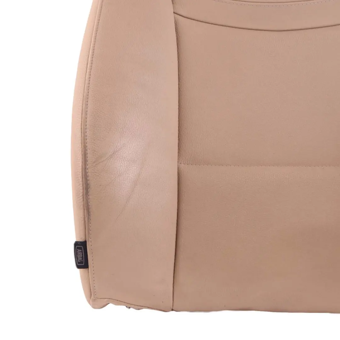 Vorne Rechts Beheizte Sitzlehne Abdeckung Leder Dakota Beige für BMW E90 E91 LCI mit Teilenummer 7246804 BMW E90 E91 LCI Vorne Rechts Beheizte Sitzlehne Abdeckung Leder Dakota Beige - SKU 7246804 - Teilenummer 7246804