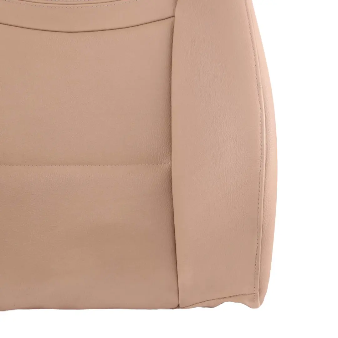 BMW E90 E91 LCI Front Right O/S Heated Seat Backrest Cover Leather Dakota Beige - SKU 7246804 - Part number 7246804