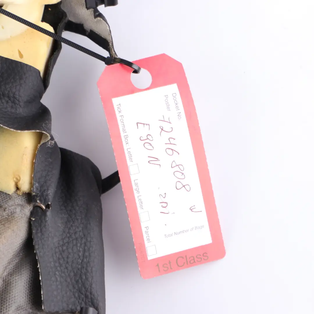 BMW E90 E91 LCI Front Left Right Seat N/O/S Cover Black Leather Dakota - SKU 7246808 - Part number 7246808