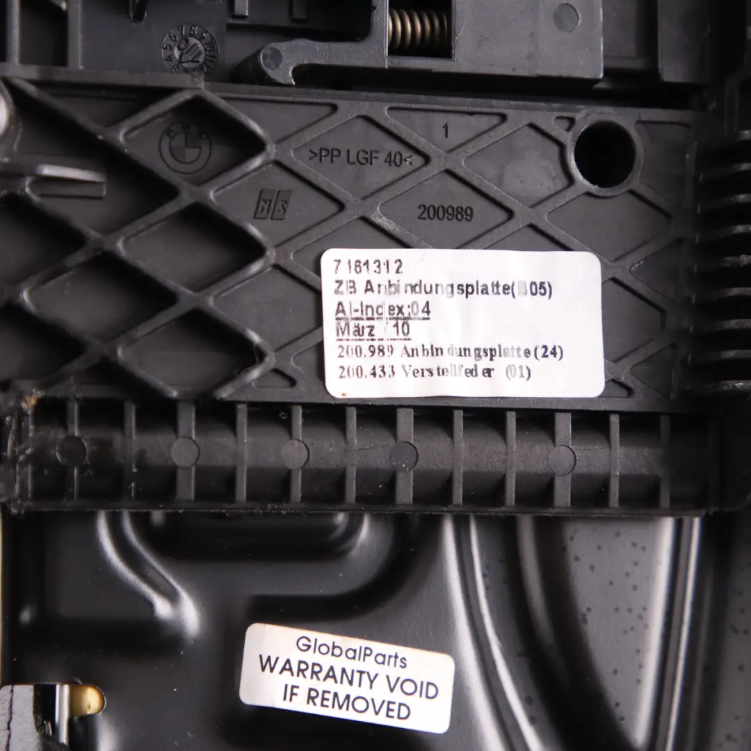  Sitz Oberschenkelstütze BMW E90 E91 LCI Sport Vordersitzträger Schwarz Leder - SKU 7246835 - Teilenummer 7246835