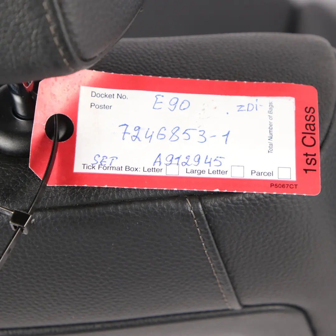 Leather Seats BMW E90 LCI Saloon M Sport Black Interior Front Rear Seat to with Part number 7246853 Leather Seats BMW E90 LCI Saloon M Sport Black Interior Front Rear Seat - SKU 7246853-1 - Part number 7246853